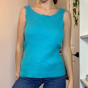 Knit aqua tank